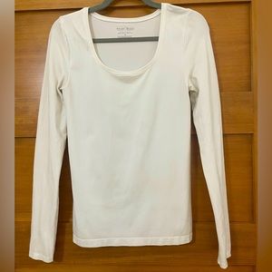 White House Black Market Medium White Long Sleeve Shirt